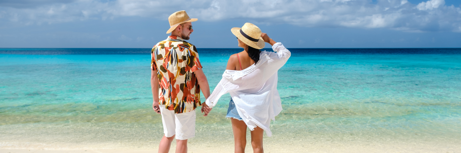 Couple Hangout at Beach of Chateau Beachfront Resort, Florida