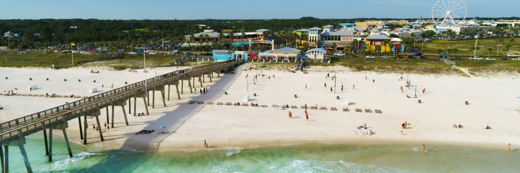 Wooden Bridge on Beach at By The Sea Resort, Florida